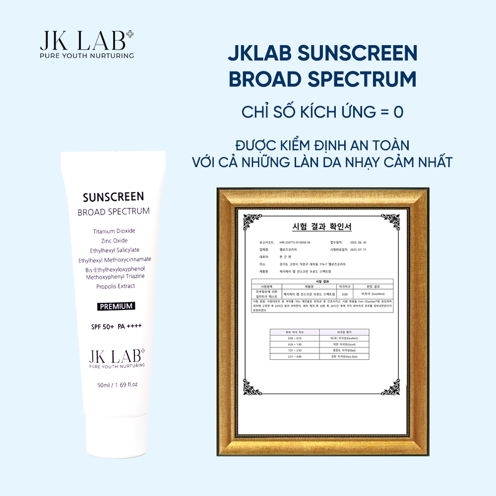 KEM CHỐNG NẮNG JKLAB SUNSCREEN BROAD SPECTRUM - Ảnh 6